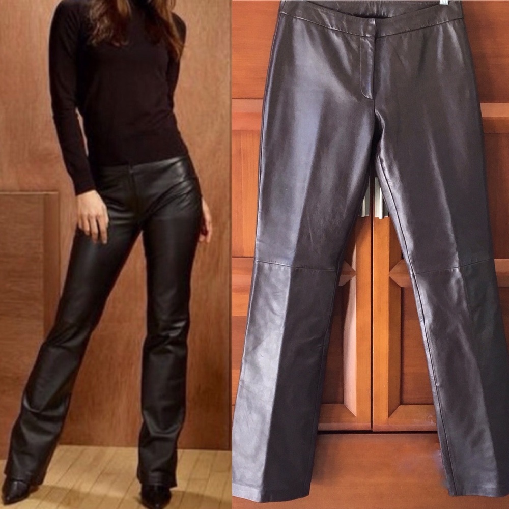 Vakko VS2 Brown Lamb Leather Pants